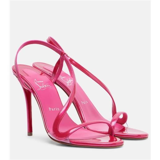 Christian Louboutin sandali rosa z 100 in vernice