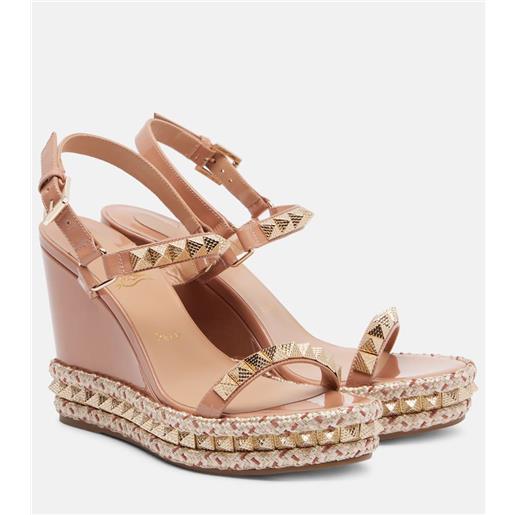 Christian Louboutin espadrillas con zeppa pyraclou 110 in pelle