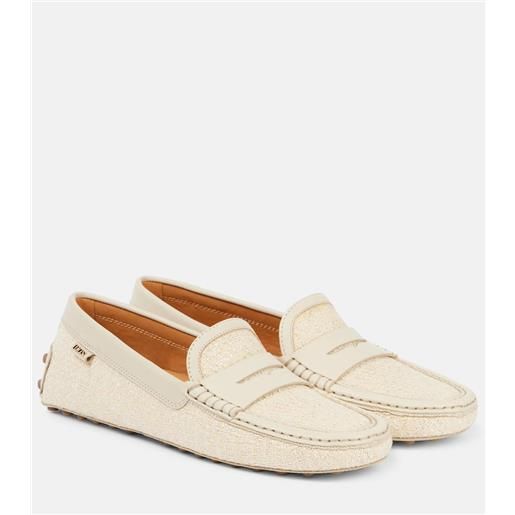 Tod's mocassini gommino in tweed