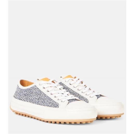 Tod's sneakers in tweed e pelle