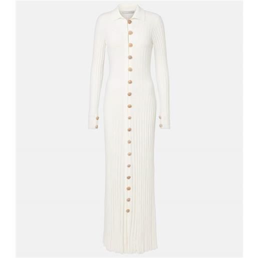 Christopher Esber abito lungo sundial shell in misto cotone