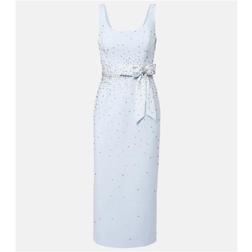 Carolina Herrera abito midi con cristalli
