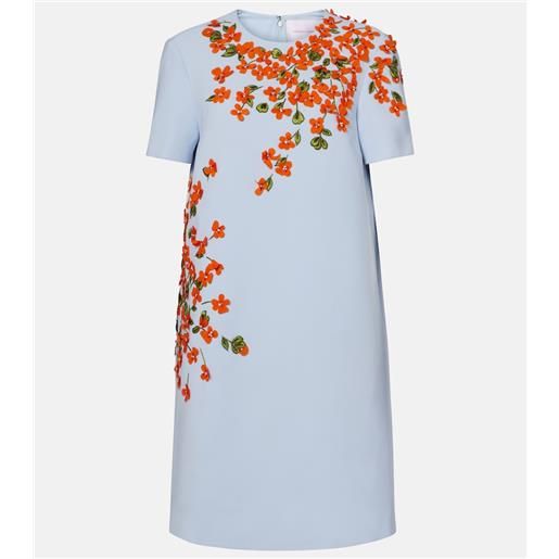 Carolina Herrera abito in crãªpe con applicazioni