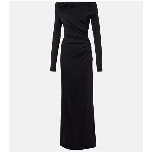 Victoria Beckham abito lungo off-shoulder