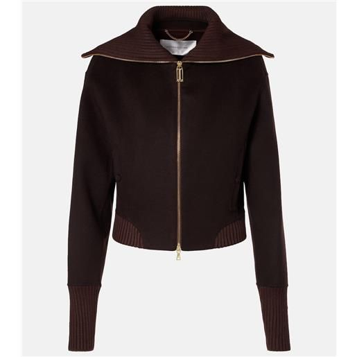 Victoria Beckham bomber in lana e cashmere
