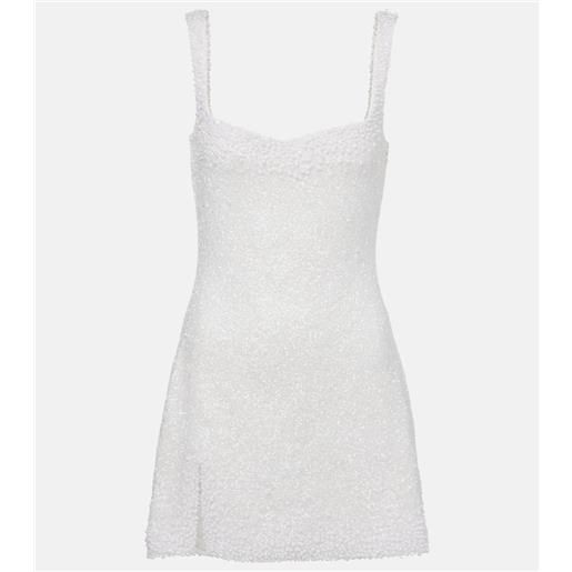 Clio Peppiatt bridal - abito corto venus con decorazioni