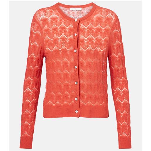 Vince cardigan pointelle in cotone