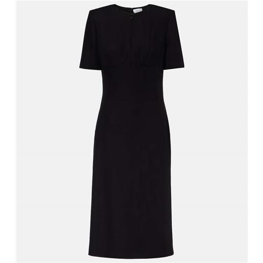 McQueen abito midi in misto lana