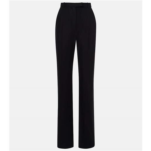 McQueen pantaloni regular in misto lana