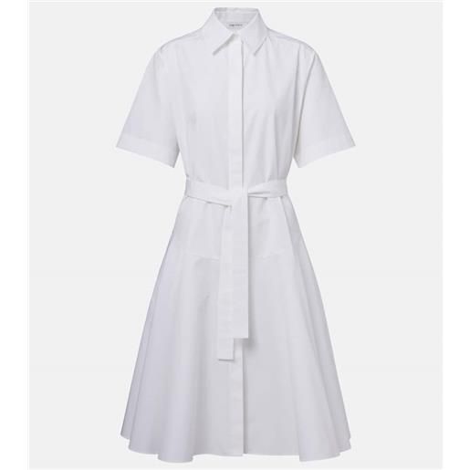 McQueen abito chemisier in popeline di cotone