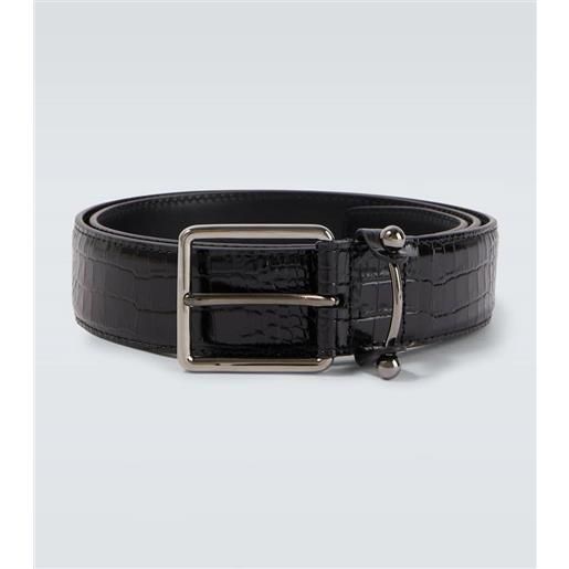 Christian Louboutin cintura in pelle stampata