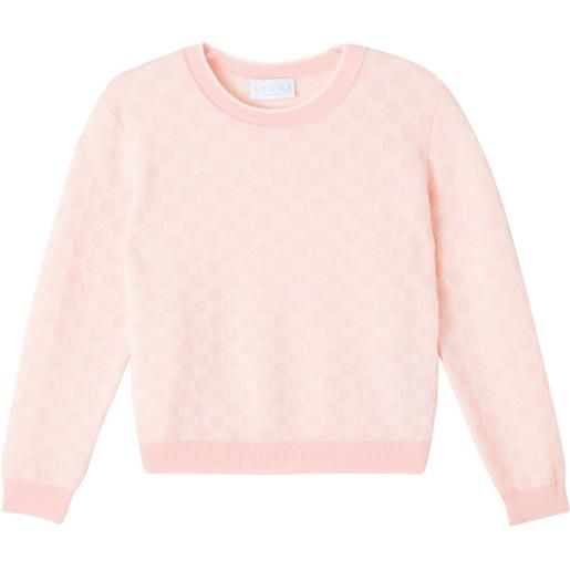 Gucci Kids pullover in jacquard di lana gg