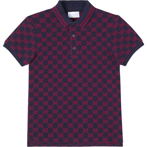 Gucci Kids polo in cotone gg
