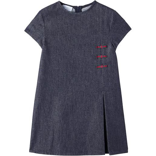 Gucci Kids abito di jeans web stripe