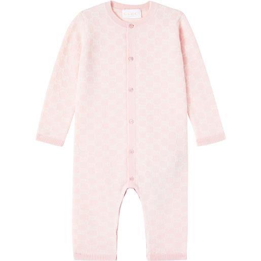 Gucci Kids baby - tutina in jacquard di lana gg