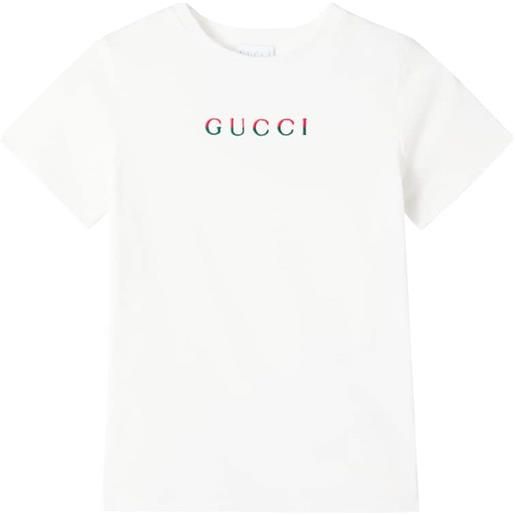 Gucci Kids t-shirt in jersey di cotone con logo