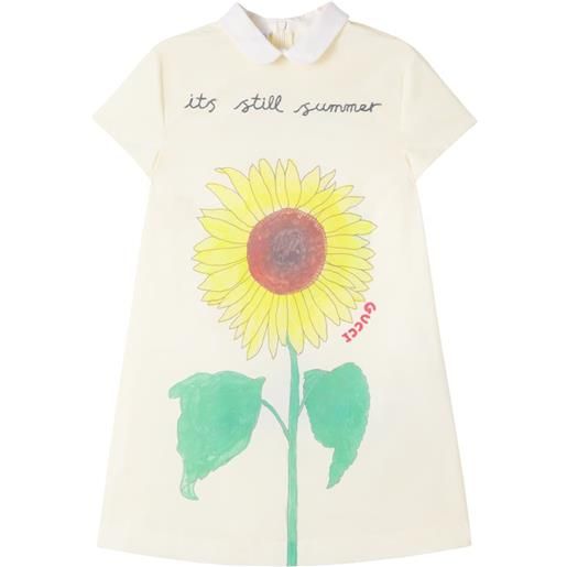Gucci Kids abito in cotone con stampa