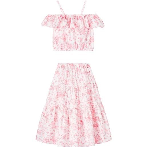 Tartine et Chocolat top e gonna in cotone con stampa