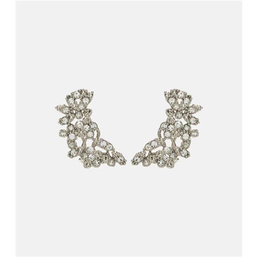 Jil Sander orecchini ear cuff con cristalli