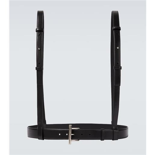 McQueen cintura t-bar harness in pelle