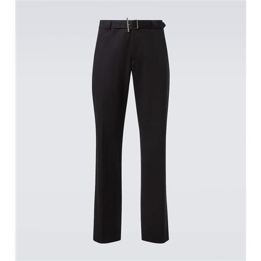 McQueen pantaloni regular in misto cotone