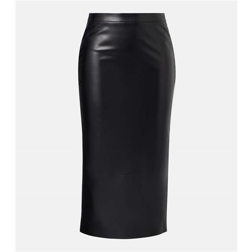 Givenchy gonna a tubino in pelle a vita alta