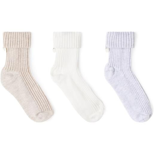 Tartine et Chocolat baby - set di 3 calzini in misto cotone a coste