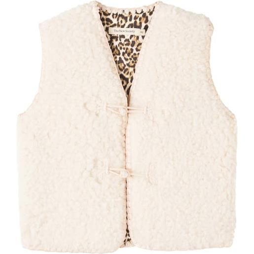 The New Society gilet ninette in teddy