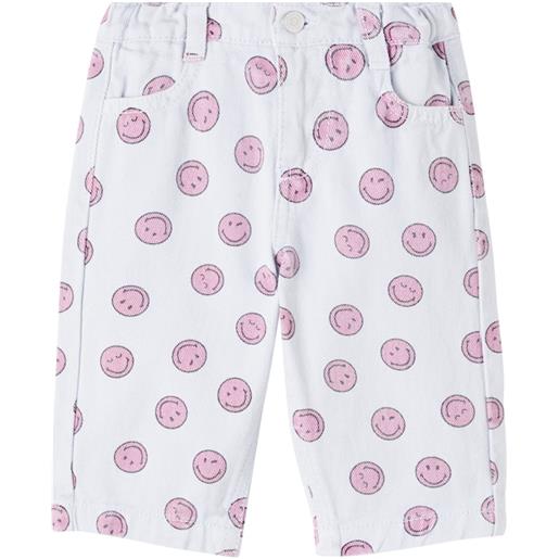The New Society baby - jeans smiley con stampa