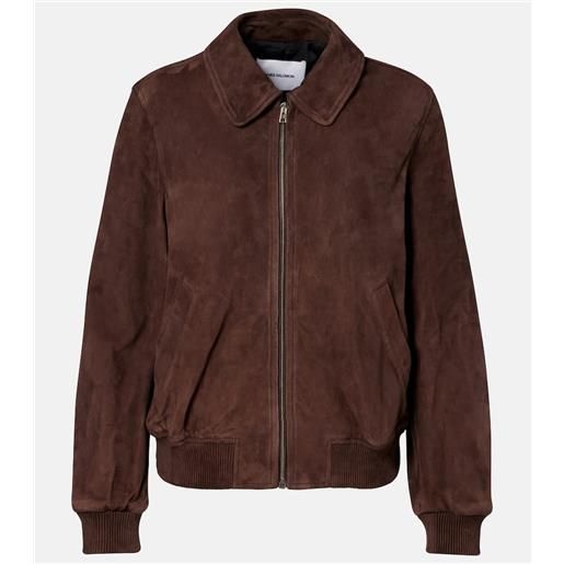 Yves Salomon bomber in suede