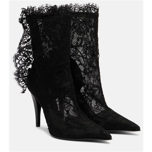 McQueen stivaletti heron 105 in pizzo