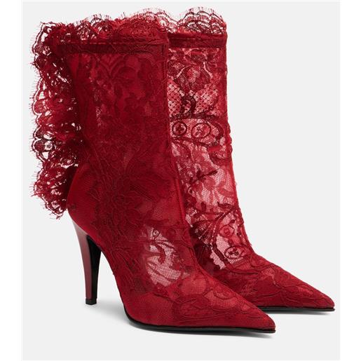 McQueen stivaletti heron 105 in pizzo