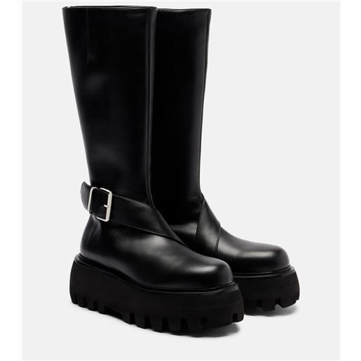 McQueen stivali in pelle