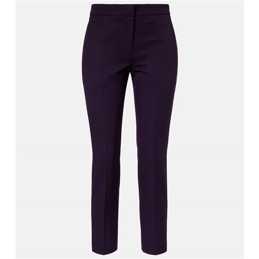McQueen pantaloni slim in lana