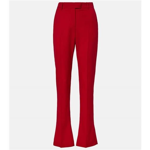 McQueen pantaloni flared in lana