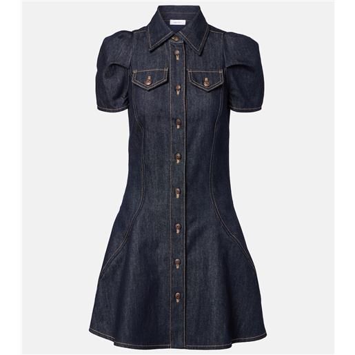 McQueen abito corto di jeans