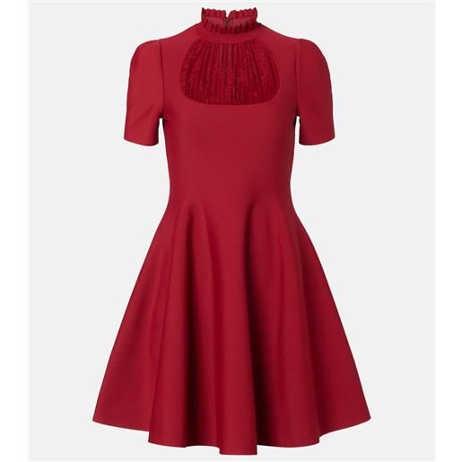 McQueen miniabito con pizzo