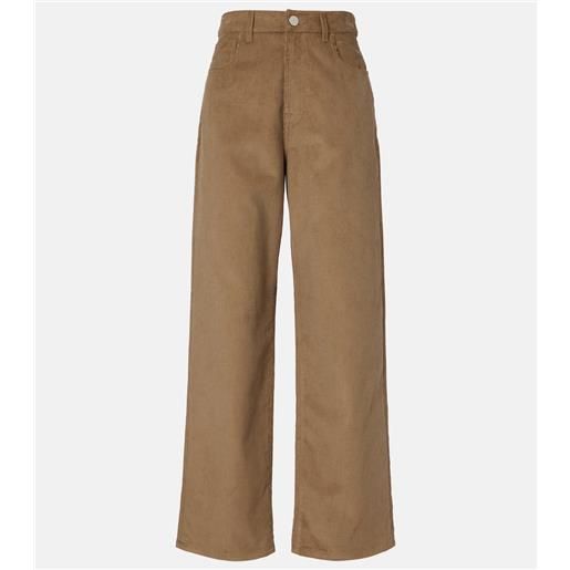 Rohe rã³he pantaloni a gamba larga in velluto a coste