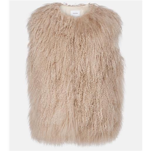 Yves Salomon gilet in shearling