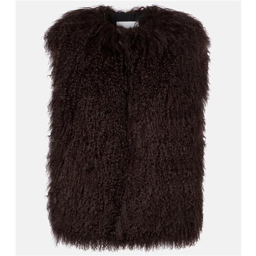 Yves Salomon gilet in shearling