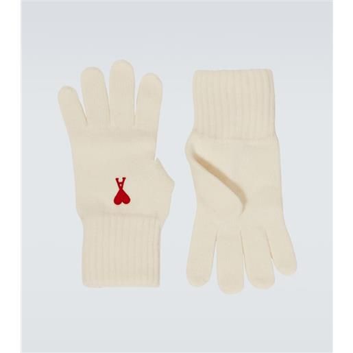 Ami Paris guanti ami de cåur in lana vergine