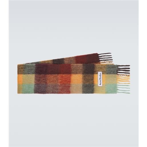 Acne Studios sciarpa a quadri in misto alpaca