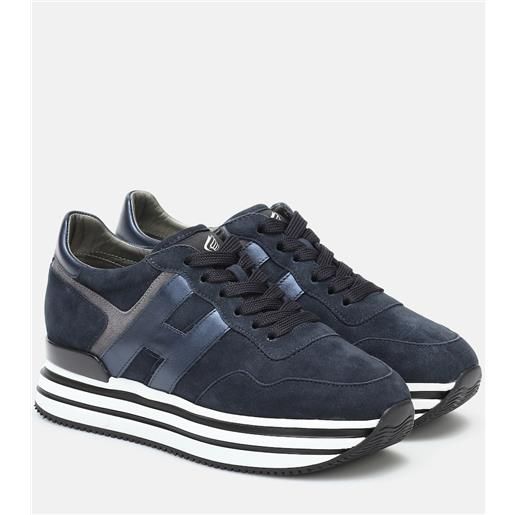 Hogan sneakers midi platform in suede