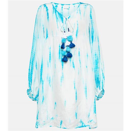 Anna Kosturova miniabito tie-dye in seta