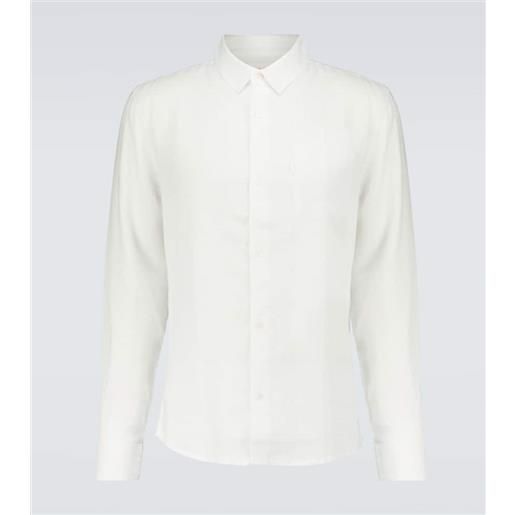 Derek Rose camicia monaco in lino