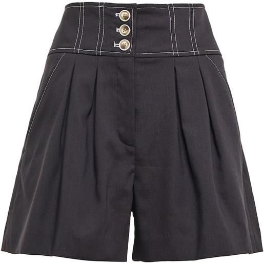 Veronica Beard shorts alicia a vita alta