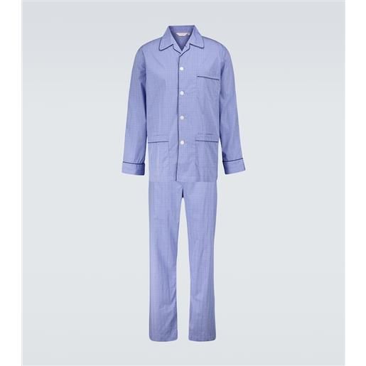 Derek Rose pigiama felsted 3 in cotone a quadri