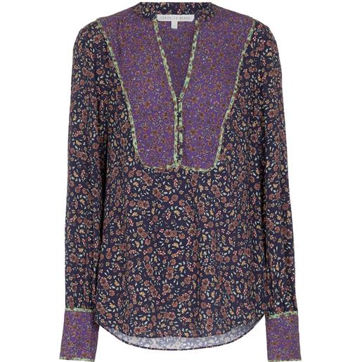 Veronica Beard blusa betta con stampa floreale