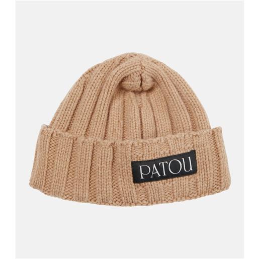 Patou berretto in maglia di lana e cashmere