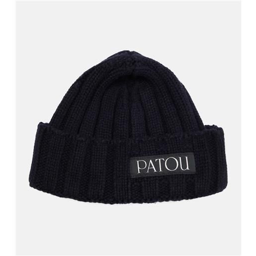 Patou berretto in maglia di lana e cashmere